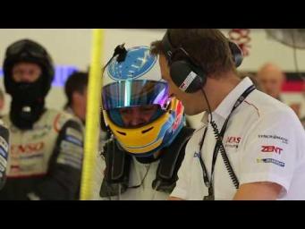 Fernando Alonso at the 2017 WEC Rookie Test