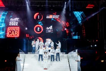 Hypercar Constructors Champions - TOYOTA GAZOO RACING - ALPINE ELF TEAM - GLICKENHAUS RACING - FIA WEC Awards Ceremony - Sofitel Bahrain - Zallaq - Bahrain -