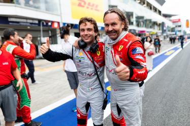 54 FLOHR Thomas (swi), CASTELLACCI Francesco (ita), RIGON Davide (ita), Vista AF Corse, Ferrari 296 GT3 #54, celebration during the 2024 6 Hours of Fuji, 7th round of the 2024 FIA World Endurance Championship, from September 13 to 15, 2024 on the Fuji Speedway in Oyama, Shizuoka, Japan - Photo Joao Filipe / DPPI