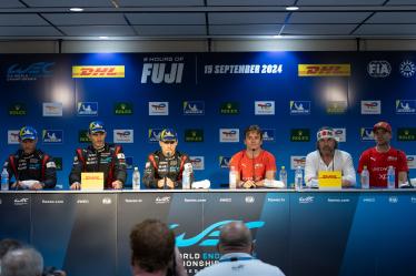 Press conference, ESTRE Kevin (fra), LOTTERER André (ger), VANTHOOR Laurens (bel), portrait FLOHR Thomas (swi), CASTELLACCI Francesco (ita), RIGON Davide (ita), during the 2024 6 Hours of Fuji, 7th round of the 2024 FIA World Endurance Championship, from September 13 to 15, 2024 on the Fuji Speedway in Oyama, Shizuoka, Japan - Photo Joao Filipe / DPPI