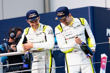 92 MALYKHIN Aliaksandr (kna), STURM Joel (ger), BACHLER Klaus (aut), Manthey Purerxcing, Porsche 911 GT3 R #91, podium  during the 2024 6 Hours of Fuji, 7th round of the 2024 FIA World Endurance Championship, from September 13 to 15, 2024 on the Fuji Speedway in Oyama, Shizuoka, Japan - Photo Joao Filipe / DPPI