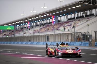 50 FUOCO Antonio (ita), MOLINA Miguel (spa), NIELSEN Nicklas (dnk), Ferrari AF Corse, Ferrari 499P #50, Hypercar, action during the Qatar 1812 KM, 1st round of the 2025 FIA World Endurance Championship, from February 25 to 28, 2025 on the Losail International Circuit in Lusail, Qatar - Photo Fabrizio Boldoni / DPPI