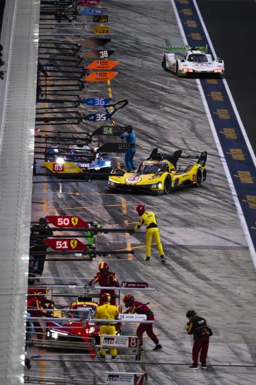 83 HANSON Phil (gbr), KUBICA Robert (pol), YE Yifei (chn), AF Corse, Ferrari 499P #83, Hypercar, action during the Qatar 1812 KM, 1st round of the 2025 FIA World Endurance Championship, from February 25 to 28, 2025 on the Losail International Circuit in Lusail, Qatar - Photo Charly Lopez / DPPI