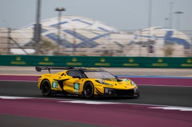 81 ANDRADE Rui (ang), EASTWOOD Charlie (irl), VAN ROMPUY Tom (bel), TF Sport, Chevrolet Corvette Z06 GT3.R #81, LM GT3, action during the Qatar 1812 KM, 1st round of the 2025 FIA World Endurance Championship, from February 25 to 28, 2025 on the Losail International Circuit in Lusail, Qatar - Photo Javier Jimenez / DPPI