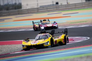 83 HANSON Phil (gbr), KUBICA Robert (pol), YE Yifei (chn), AF Corse, Ferrari 499P #83, Hypercar, action during the Qatar 1812 KM, 1st round of the 2025 FIA World Endurance Championship, from February 25 to 28, 2025 on the Losail International Circuit in Lusail, Qatar - Photo Fabrizio Boldoni / DPPI