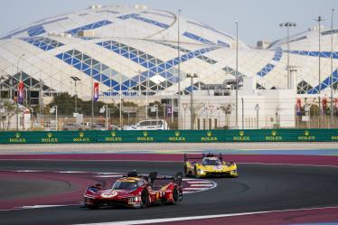 50 FUOCO Antonio (ita), MOLINA Miguel (spa), NIELSEN Nicklas (dnk), Ferrari AF Corse, Ferrari 499P #50, Hypercar, action during the Qatar 1812 KM, 1st round of the 2025 FIA World Endurance Championship, from February 25 to 28, 2025 on the Losail International Circuit in Lusail, Qatar - Photo Julien Delfosse / DPPI