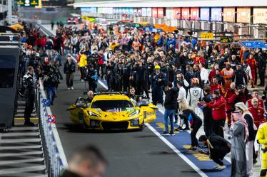 33 EDGAR Jonny (gbr), JUNCADELLA Dani (spa), KEATING Ben (usa), TF Sport, Chevrolet Corvette Z06 GT3.R #33, LM GT3, action celebration during the Qatar 1812 KM, 1st round of the 2025 FIA World Endurance Championship, from February 25 to 28, 2025 on the Losail International Circuit in Lusail, Qatar - Photo Javier Jimenez / DPPI