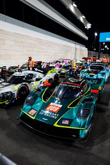 009 RIBERAS Alex (spa), SORENSEN Marco (dnk), DE ANGELIS Roman (can), Aston Martin THOR Team, Aston Martin Valkyrie #009, Hypercar,Parc Fermé detail during the Qatar 1812 KM, 1st round of the 2025 168极速赛车历史开奖查询 FIA World Endurance Championship, from February 25 to 28, 2025 on the Losail International Circuit in Lusail, Qatar - Photo Javier Jimenez / DPPI